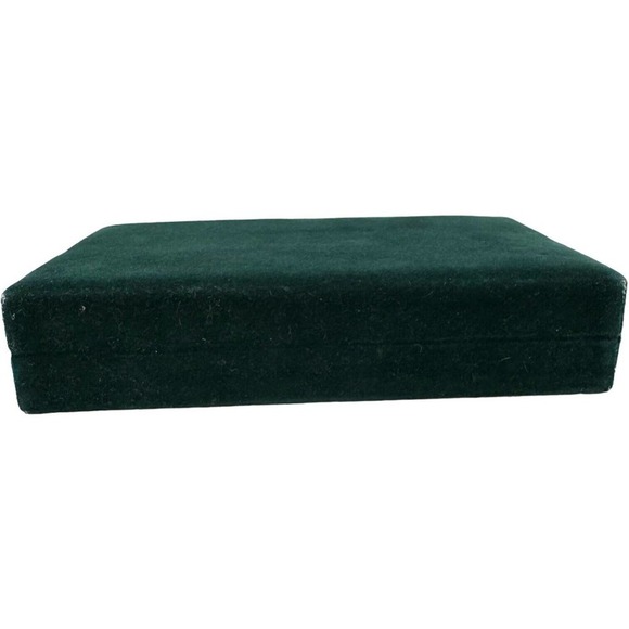 🍀 Vintage Sweet Sixteen Austrian Crystal Collection Earring Set Green Velvet Box - Picture 9 of 9